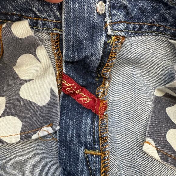 Lucky Brand Jeans Women's 14/32 Blue Y2K by Gene Montesano Straight Leg VTG - Picture 7 of 16